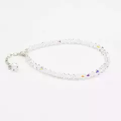 Pulsera sinbol 4 mm - tonos clásicos - Cristal & Plata 925 (Cod 44) - comprar online