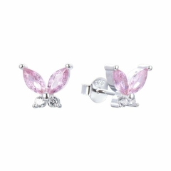 Aros mariposas cubic - plata 925 (cod 25) - comprar online