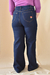 Pantalón de jean bordado (azul) - comprar online