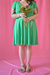 Vestido Corazón manga corta (verde) - tienda online