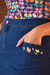 Pollera bordada de jean - tienda online