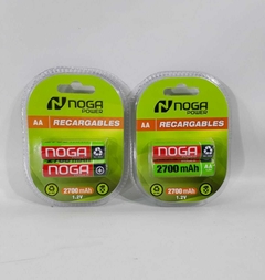 _PILAS AA BLISTER RECARGABLE NOGA 2700MAH