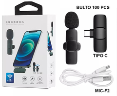 Microfono Inalámbrico Corbatero Celular Usb Tipo C MIC-F2