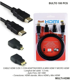 Cable Hdmi 1.5mts 3 En 1 - CONV 07