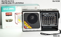 RADIO AM/FM CON LINTERNA - RAD 08