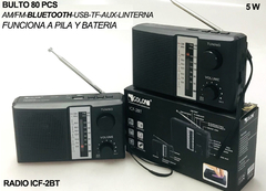 Parlante y Radio Bluetooth AM/FM ICF-2BT