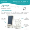 Porta Celular Personalizado Mdf Branco Display Nutrição - comprar online