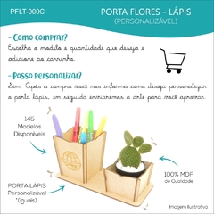 10 Porta Flores e Porta Lápis Personalizado Mdf - Clave de Sol - comprar online