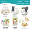 10 Display Personalizado Centro de Mesa MDF Branco - Zootecnia - Maxdecor Decorações