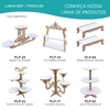 10 Display Personalizado Centro de Mesa MDF Branco - Coroa Coração - loja online