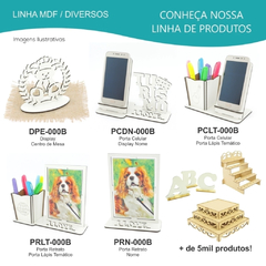 Porta Doces Decorado Triplo Cinzelado Mdf Linha Premium - 56x17x23cm - loja online