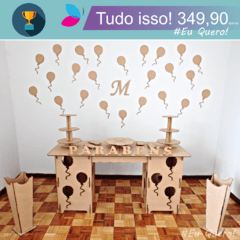 Kit Festa Mesa Provençal MDF / 42 peças na internet