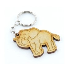 30 Chaveiros Personalizados Mdf - Animais - Elefante