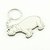 30 Chaveiros Personalizados - MDF Branco - Animais - Hipopótamo