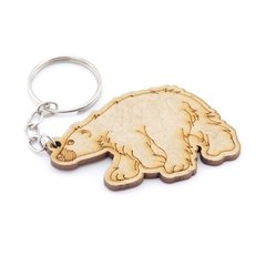 30 Chaveiros Personalizados Mdf - Animais - Urso Polar