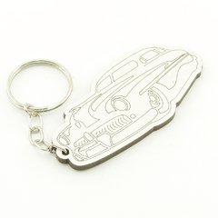 30 Chaveiros Personalizados - MDF Branco - Carros - Hot Rods