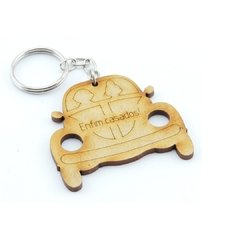 30 Chaveiros Personalizados Mdf - Casamento - Fusca