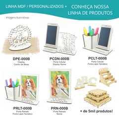 30 Chaveiros Personalizados - MDF Branco - Infantil - Macaquinho Feliz - loja online