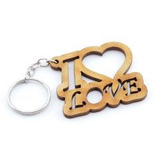 30 Chaveiros Personalizados Mdf - Diversos - I Love