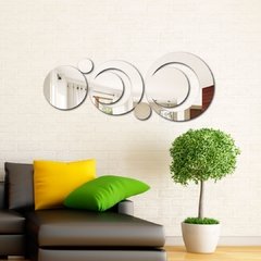 Espelho Decorativo Acrílico - Círculos Vazados - comprar online