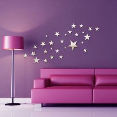 Espelho Decorativo Acrílico - Estrelas