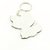 30 Chaveiros Personalizados - MDF Branco - Infantil - Raposinha