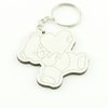 30 Chaveiros Personalizados - MDF Branco - Infantil - Urso Coração