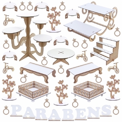 Kit Festa Provençal - MDF Branco - 1144-LP17