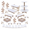 Kit Festa Provençal - MDF Branco - Linha Premium - 826-LP