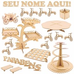 Kit Festa Provençal MDF - Arabesco - Personalizado