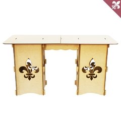 Mesa Decorativa Provençal Mdf - Desmontável - Flor de Lís - comprar online