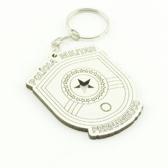 30 Chaveiros Personalizados - MDF Branco - Militar - Pernambuco