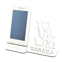 Porta Celular Personalizado Mdf Branco Display Manicure