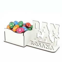 Porta Doces Com Display e Nome Personalizado MDF - Dança