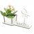 Porta Flores Display Nome Personalizado MDF Branco - Bailarina Baby