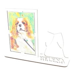 Porta Retrato Personalizado Display Mdf Branco Ano Novo