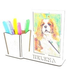 Porta Retrato Com Porta Lápis e Nome Personalizado MDF - Unicórnio Baby - comprar online