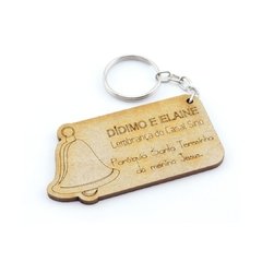 30 Chaveiros Personalizados Mdf - Religioso - Sino