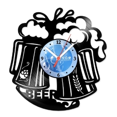 Relógio De Parede - Disco de Vinil - Área De Churrasco - Beer - VAC-021
