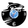 Relógio De Parede - Disco de Vinil - Animais - Tubarão - VAN-001
