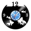 Relógio De Parede - Disco de Vinil - Animais - Peixe Aquário - VAN-006