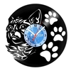 Relógio De Parede - Disco de Vinil - Animais - Pegadas Gato - VAN-179