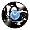 Relógio De Parede - Disco de Vinil - Animais - Elefantes Safari - VAN-201