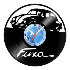 Relógio De Parede - Disco de Vinil - Carros - Fusca - VCA-002