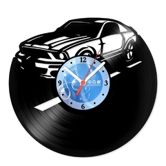 Relógio De Parede - Disco de Vinil - Carros - Ford Mustang - VCA-006