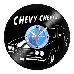 Relógio De Parede - Disco de Vinil - Carros - Chevy Chevelle - VCA-008