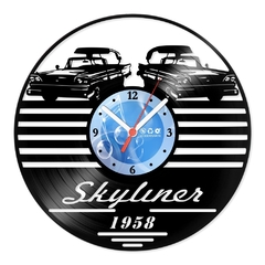 Relógio De Parede - Disco de Vinil - Carros - Ford Skyliner - VCA-039