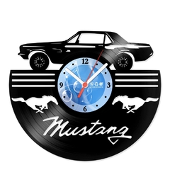 Relógio De Parede - Disco de Vinil - Carros - Ford Mustang - VCA-040