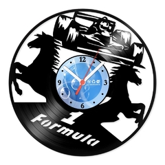 Relógio De Parede - Disco de Vinil - Carros - Formula 1 - VCA-048