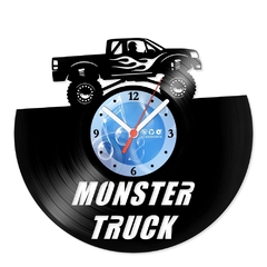 Relógio De Parede - Disco de Vinil - Carros - Monster Truck - VCA-056